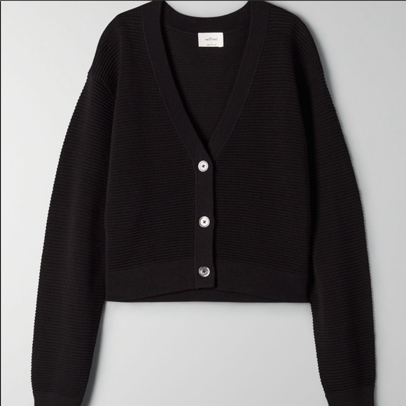 Aritzia Sweaters - Aritzia Wilfred light cropped ribbed cardigan